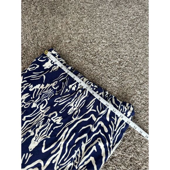 Lilly Pulitzer Morada Strapless Maxi Dress Women’s S Bright Navy Entourage Rayon - Picture 5 of 11